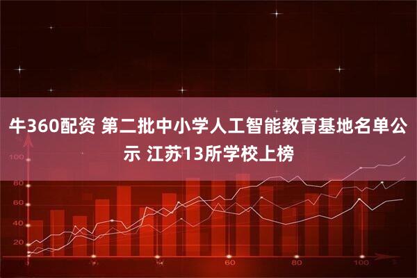 牛360配资 第二批中小学人工智能教育基地名单公示 江苏13所学校上榜