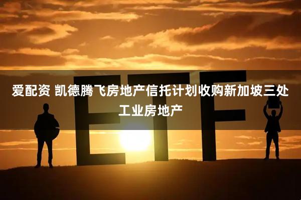 爱配资 凯德腾飞房地产信托计划收购新加坡三处工业房地产