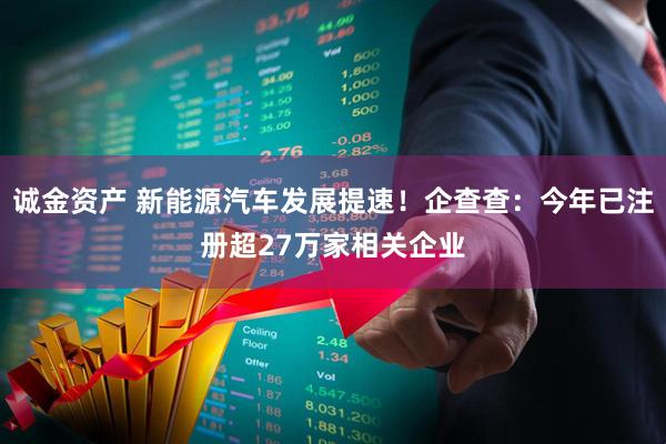 诚金资产 新能源汽车发展提速！企查查：今年已注册超27万家相关企业
